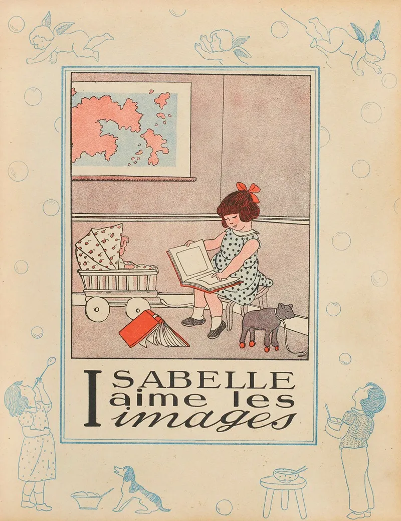 Alphabet En Images Pl 10 Wall Art by Marie-Madeleine Franc-Nohain - High-Resolution Digital Print