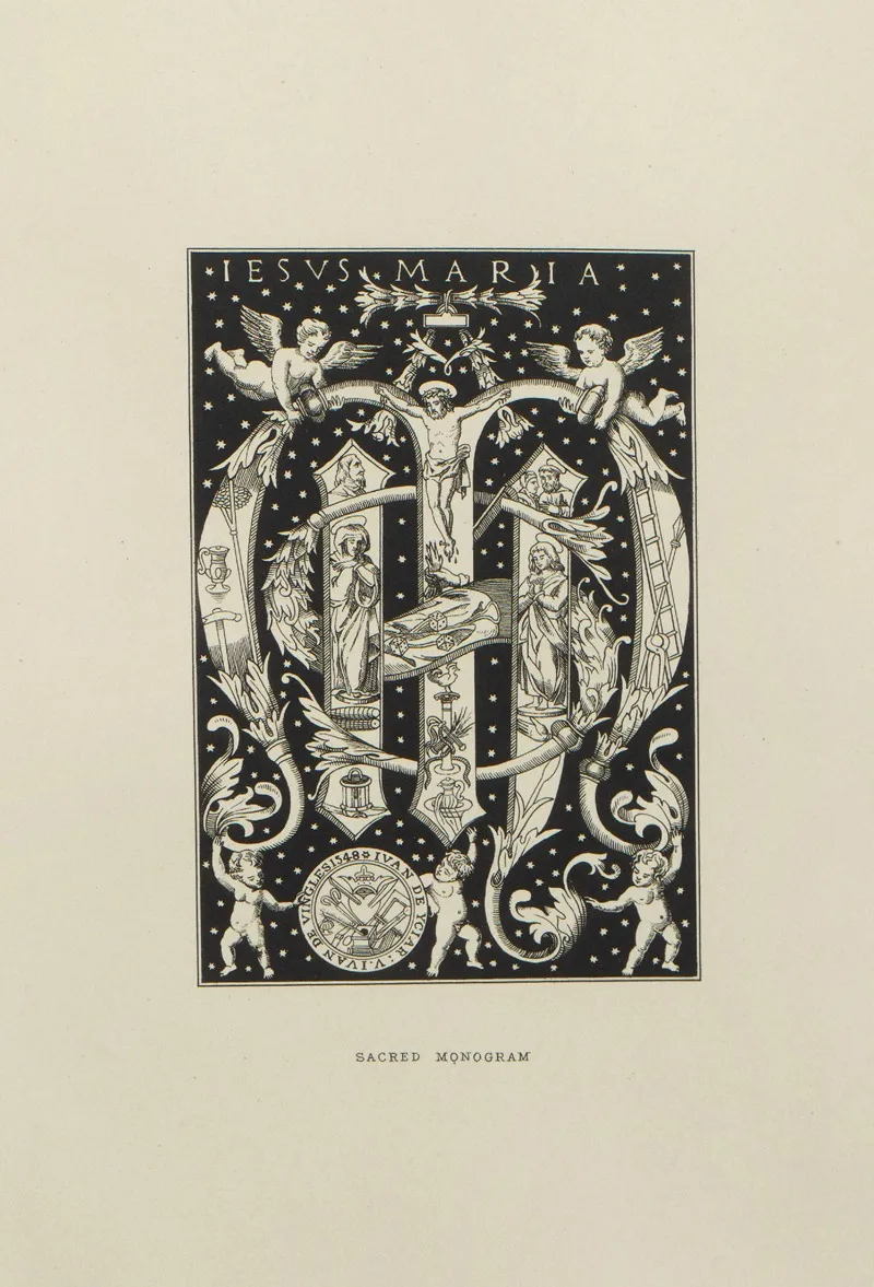 Alphabets Numerals And Devices Of The Middle Ages Pl 44 Wall Art by Henry Shaw - High-Resolution Digital Print