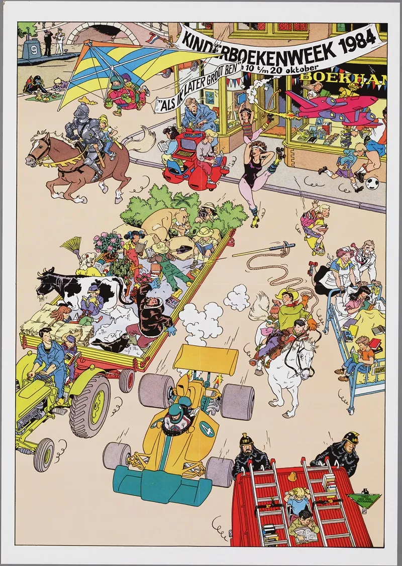 Als Ik Later Groot Ben Kinderboekenweek 1984 Wall Art by Theo van den Boogaard - High-Resolution Digital Print