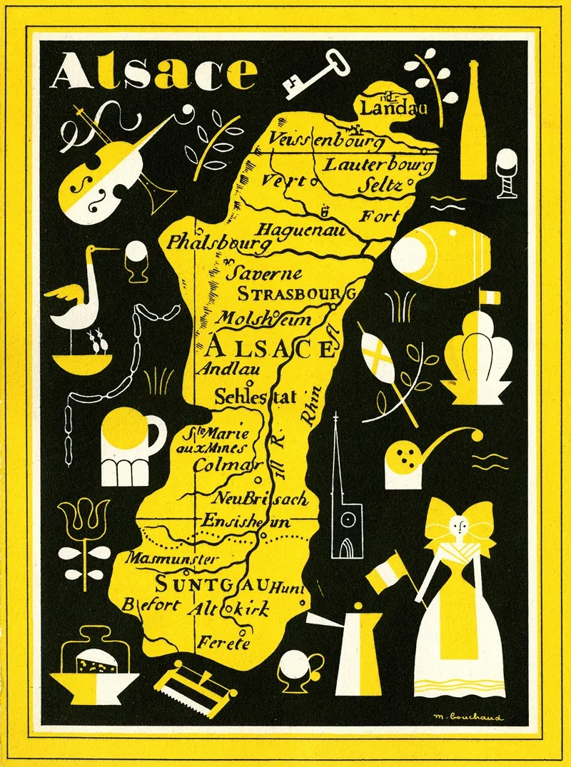 Alsace Wall Art by Michel Bouchaud - High-Resolution Digital Print