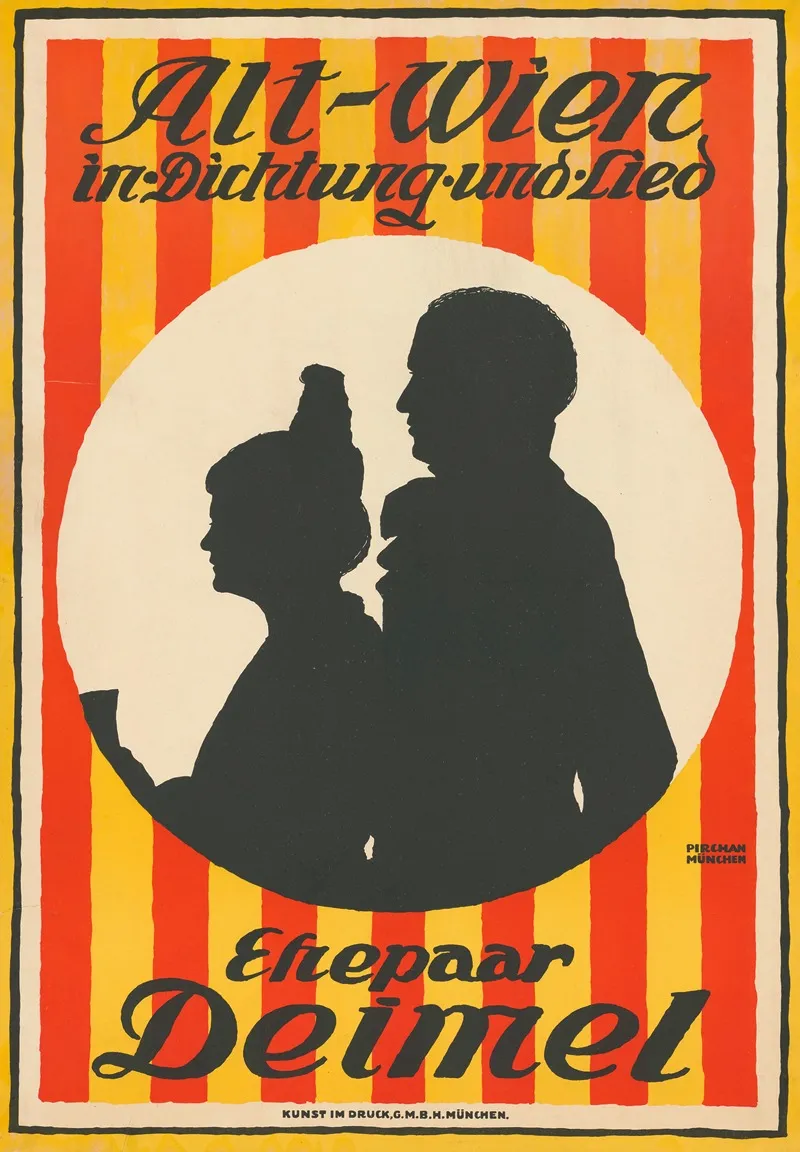 Alt Wien In Dichtung Und Lied Ehepaar Deimel Wall Art by Emil Pirchan - High-Resolution Digital Print