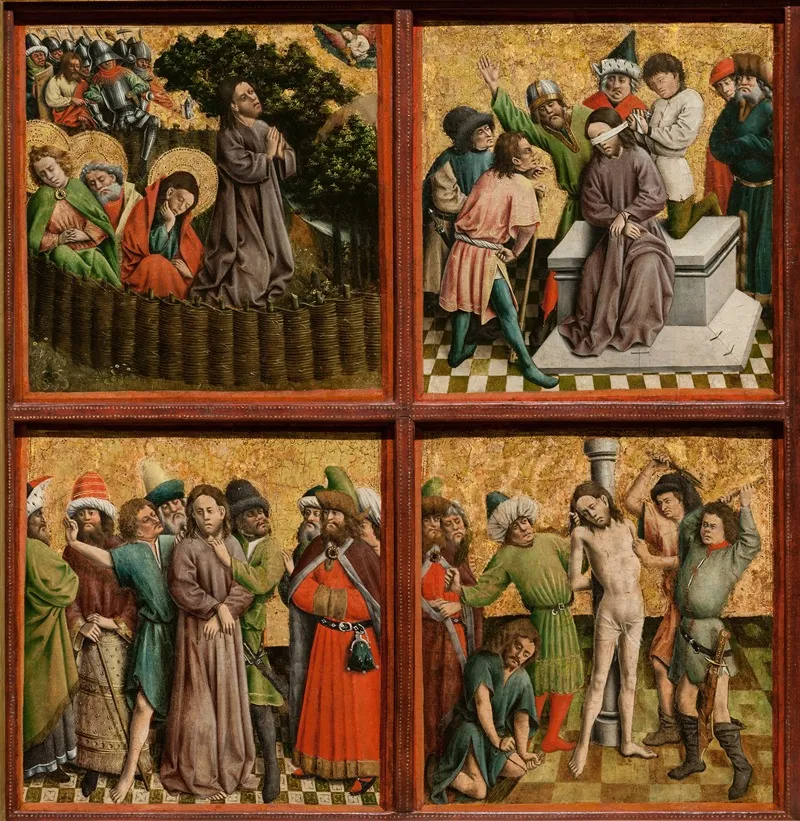 Altarpiece With The Passion Of Christ 3 Wall Art by Master of the Schlägl Altarpiece - High-Resolution Digital Print