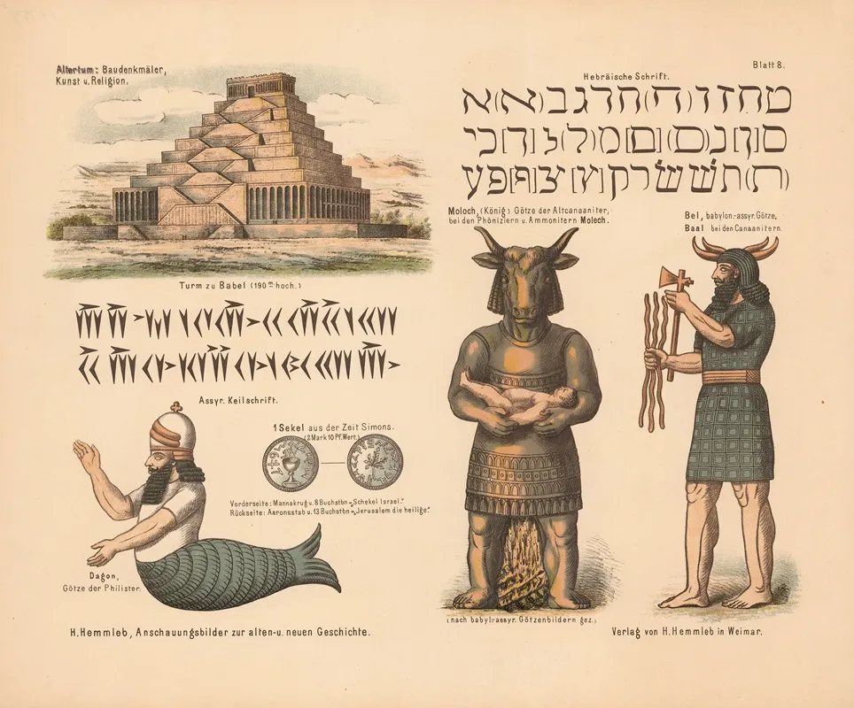 Altertum Baudenkmaler Kunst U Religion Wall Art by H. Hemmleb - High-Resolution Digital Print
