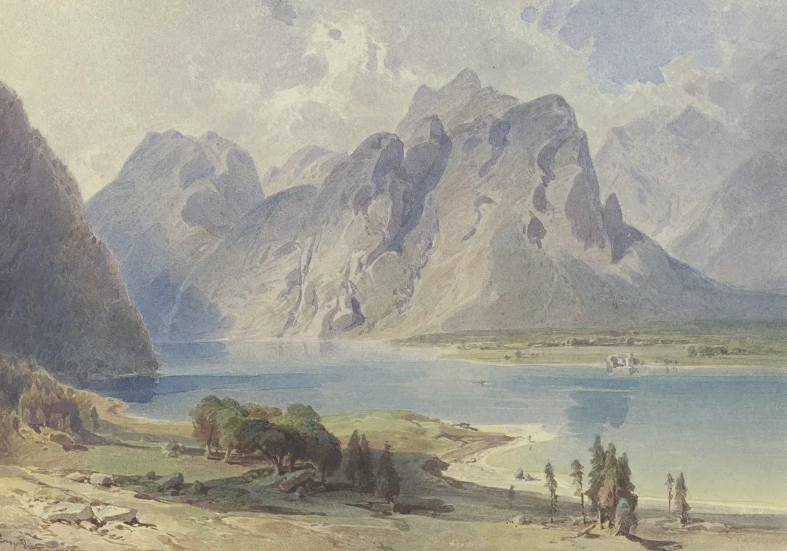 Am Konigssee Wall Art by Leopold Rottmann - High-Resolution Digital Print