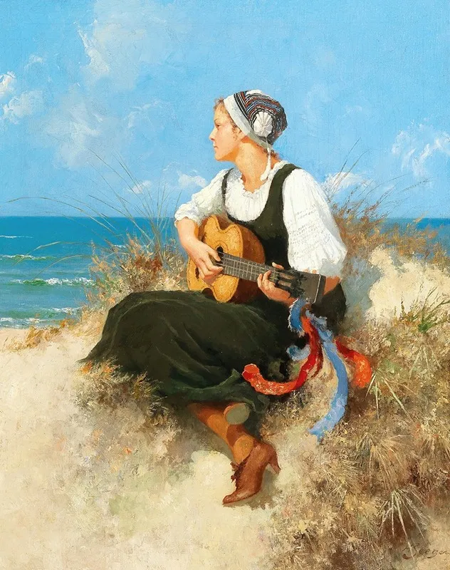 Am Ostseestrand Wall Art by Hermann Seeger - High-Resolution Digital Print