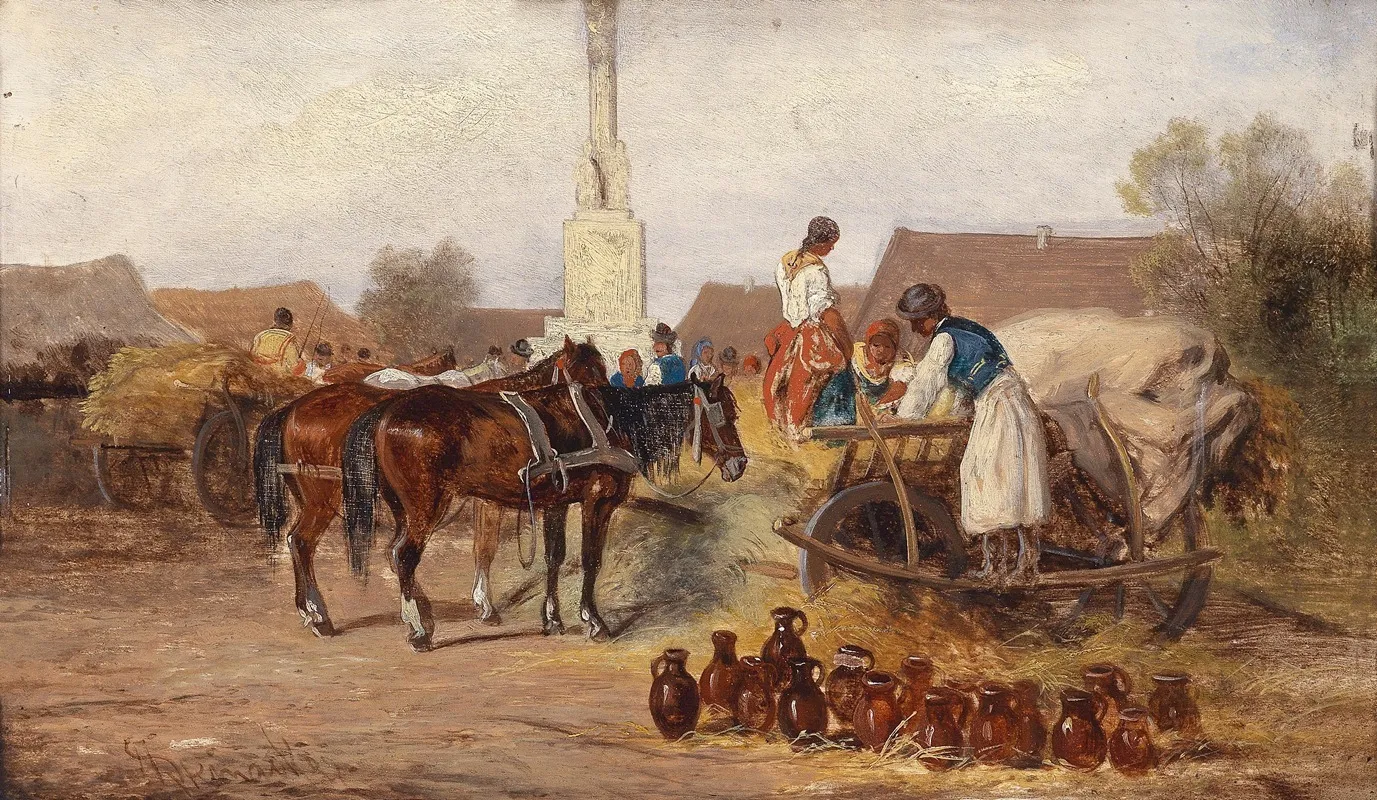 Am Topfermarkt Wall Art by Alfred Steinacker - High-Resolution Digital Print