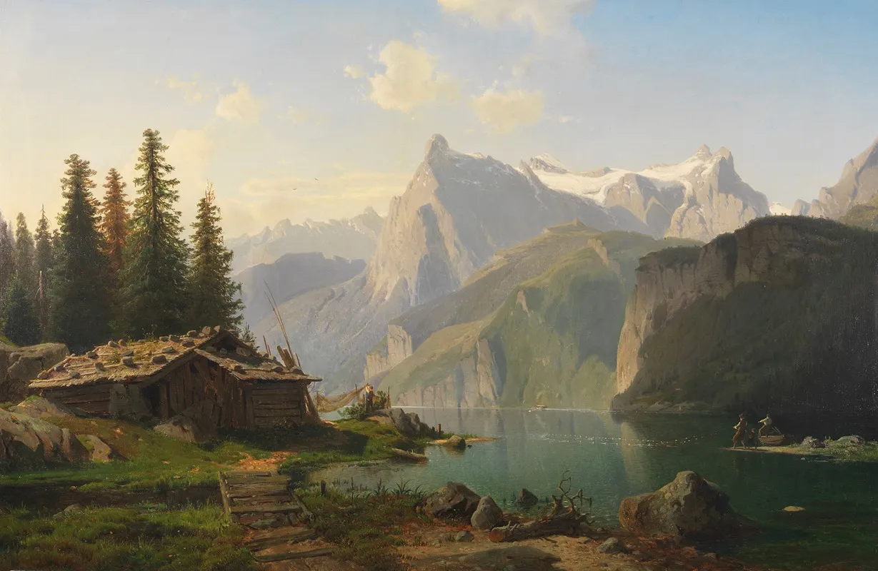 Am Vierwaldstattersee Wall Art by Johannes Bartholomäus Duntze - High-Resolution Digital Print