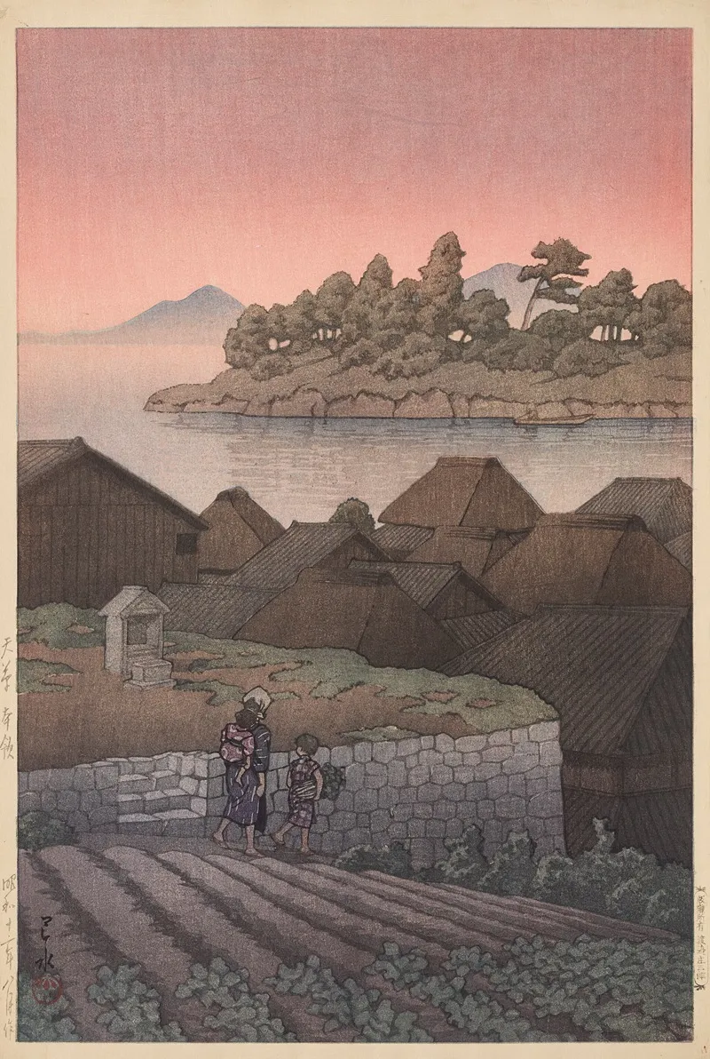 Amakusa Honryo Wall Art by Kawase Hasui - High-Resolution Digital Print
