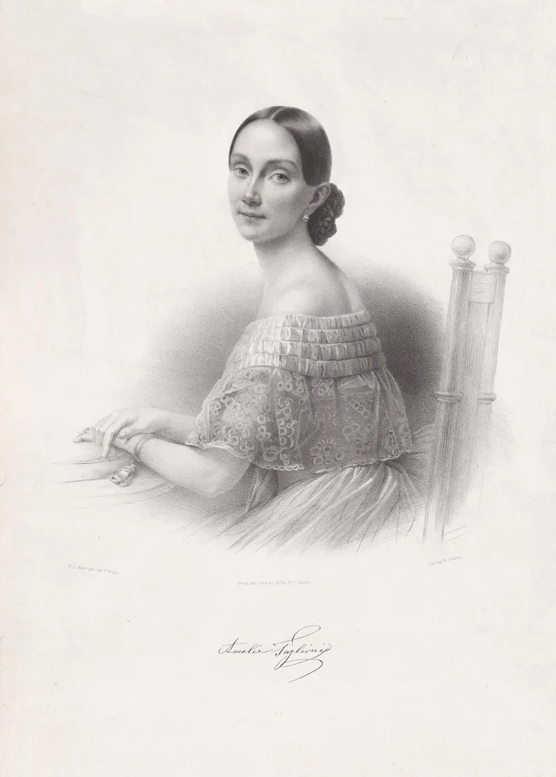 Amalie Taglioni Wall Art by Franz Krüger - High-Resolution Digital Print