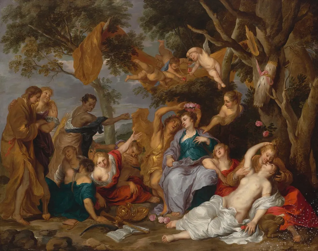 Amarillis And Mirtillo Wall Art by Victor Wolfvoet The Younger - High-Resolution Digital Print