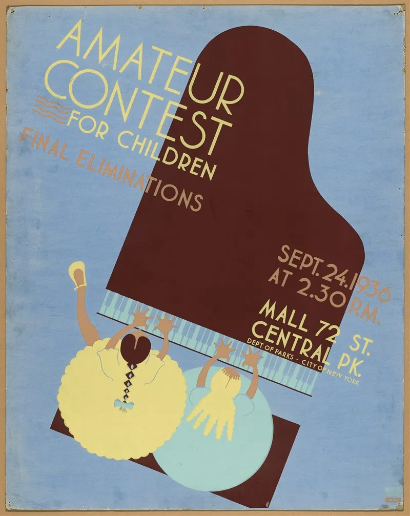Amateur Contest For Children Final Eliminations Wall Art by Estelle Levine - High-Resolution Digital Print
