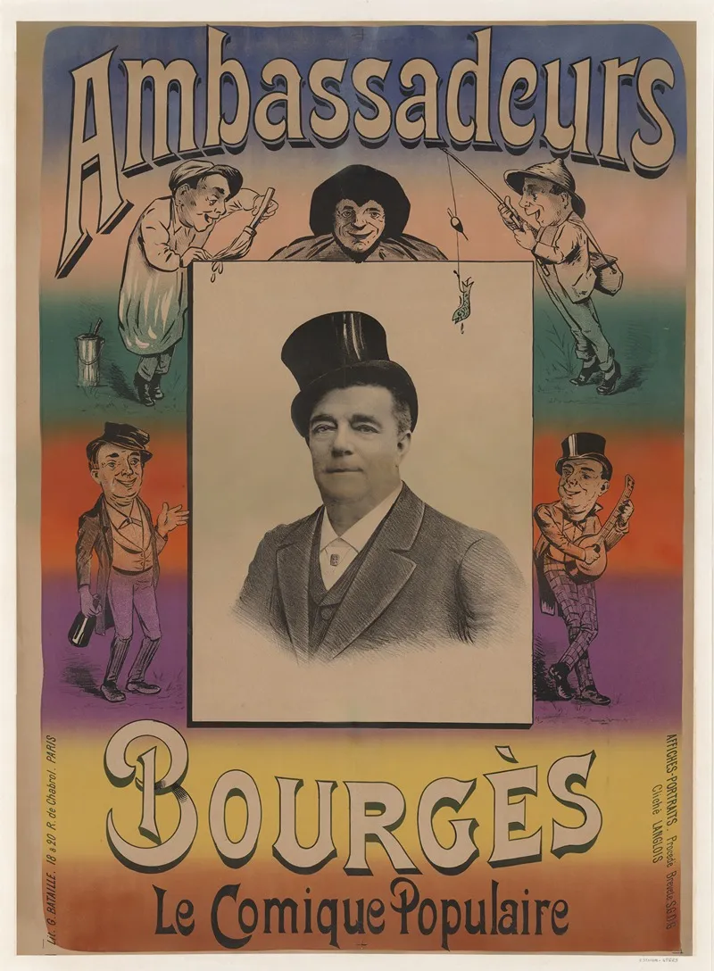 Ambassadeurs Bourges Wall Art by Lith. G. Bataille - High-Resolution Digital Print