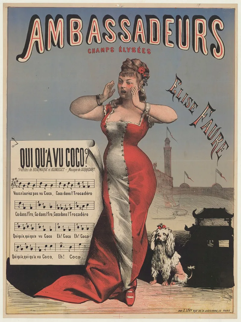 Ambassadeurs Elise Faure Wall Art by Imp. Emile Lévy - High-Resolution Digital Print