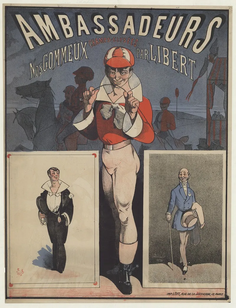 Ambassadeurs Nos Gommeux Par Libert 2e Sujet Wall Art by Imp. Emile Lévy - High-Resolution Digital Print