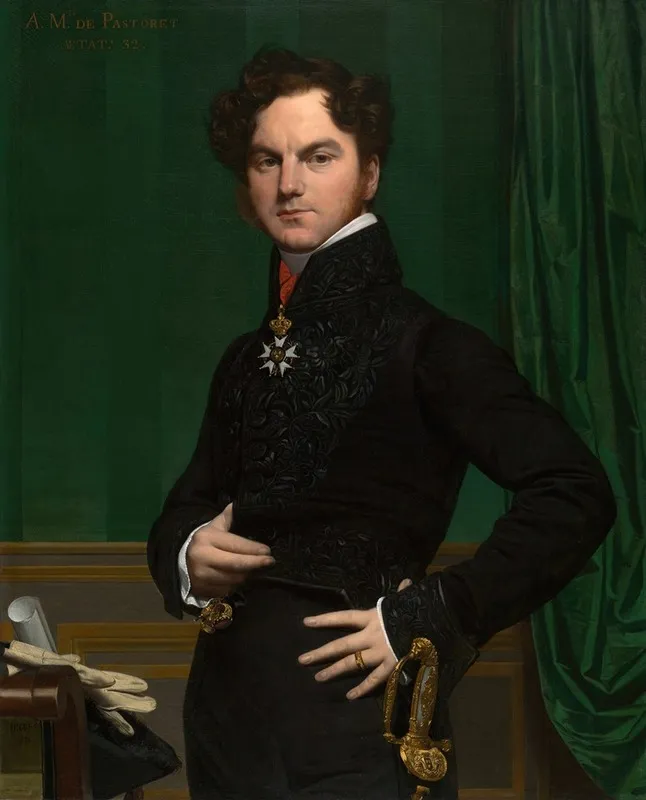 Amedee David The Comte De Pastoret Wall Art by Jean Auguste Dominique Ingres - High-Resolution Digital Print
