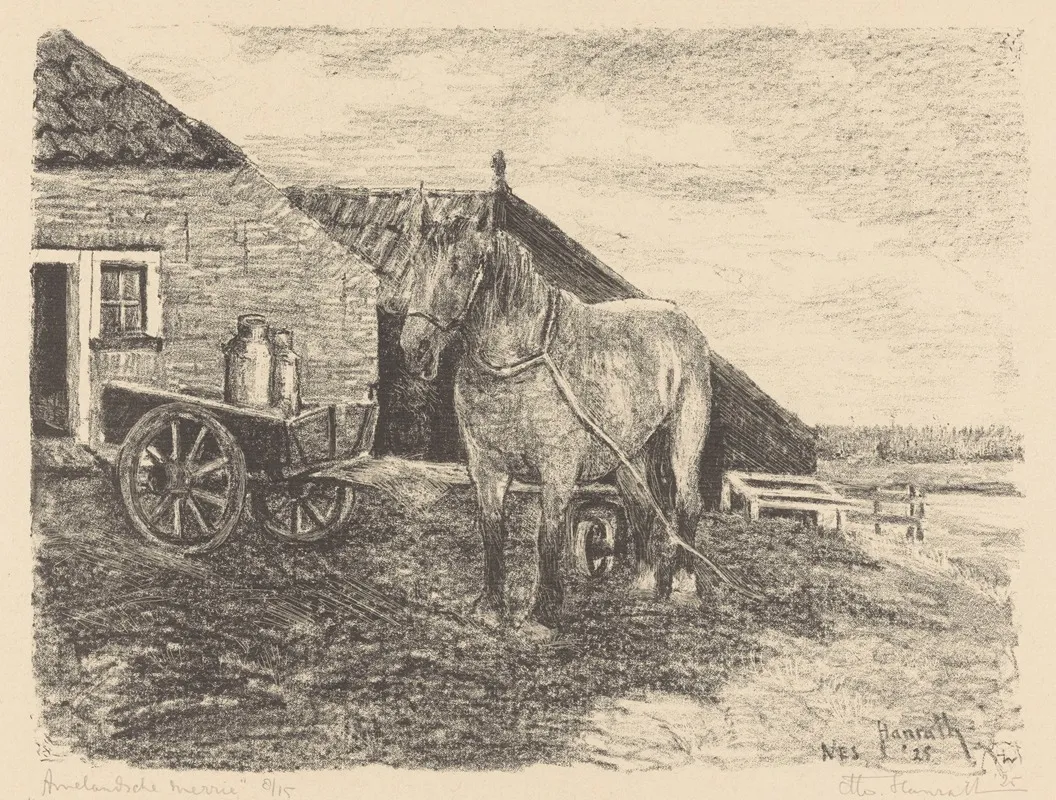 Amelandsche Merrie Wall Art by Otto Hanrath - High-Resolution Digital Print