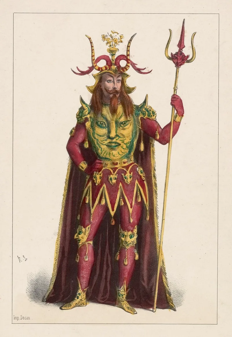 Ameline Role De Satan Dans La Poule Aux Oeufs Dor Wall Art by Martinet-Hautecoeur - High-Resolution Digital Print