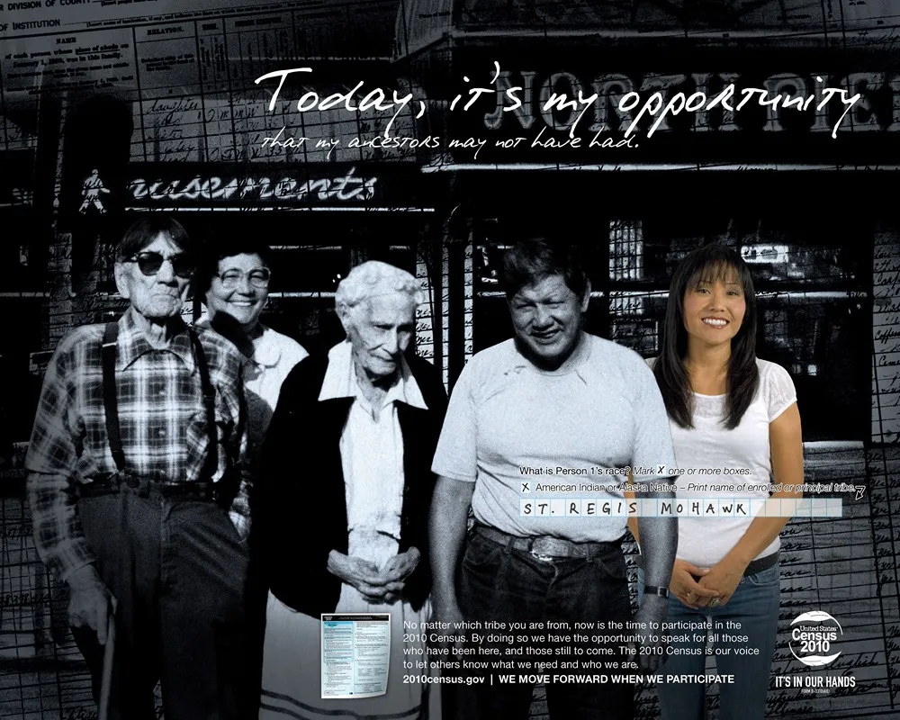 American Indian Eastern Action Poster by Bureau of the Census - High-Resolution Digital Print