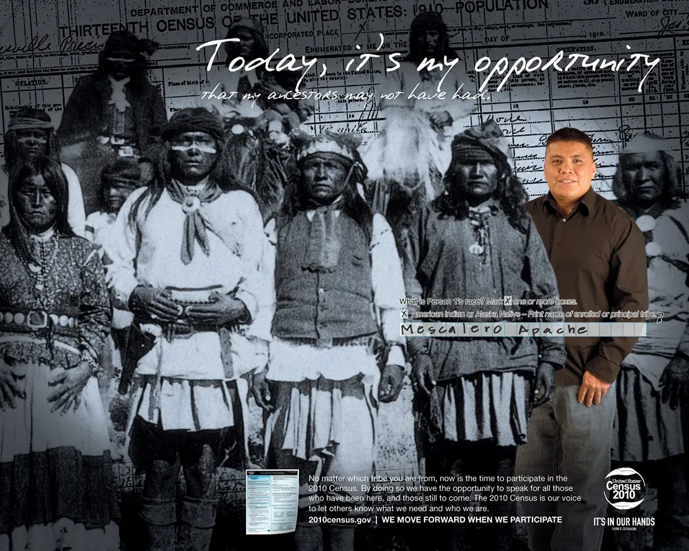 American Indian Southwest Action Poster by Bureau of the Census - High-Resolution Digital Print