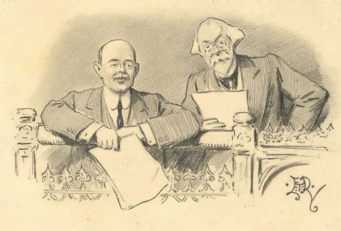 American Royalty Whitlaw Reed And Nicholas Longworth Wall Art by Edward Tennyson Reed - High-Resolution Digital Print