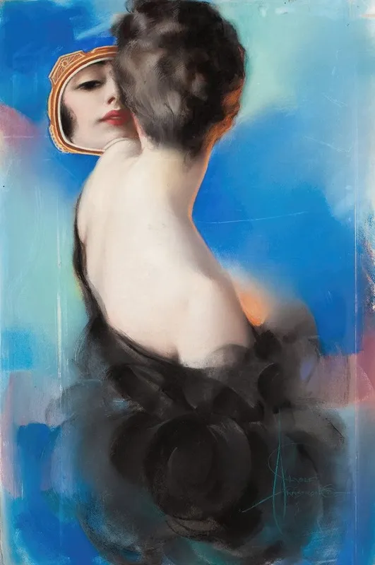 American Sunday Cover Illustration Wall Art by Rolf Armstrong - High-Resolution Digital Print