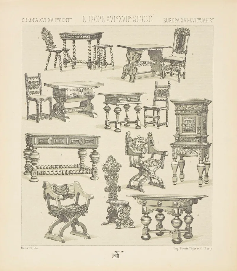 Ameublement Civil Tables Et Sieges