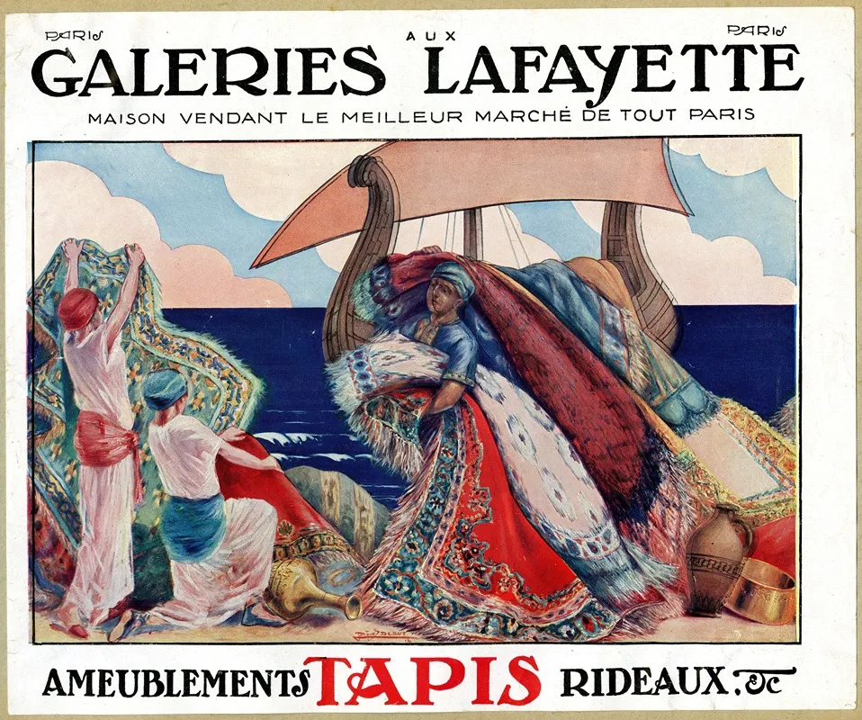 Ameublement Tapis Rideaux Wall Art by Jacques Debut - High-Resolution Digital Print