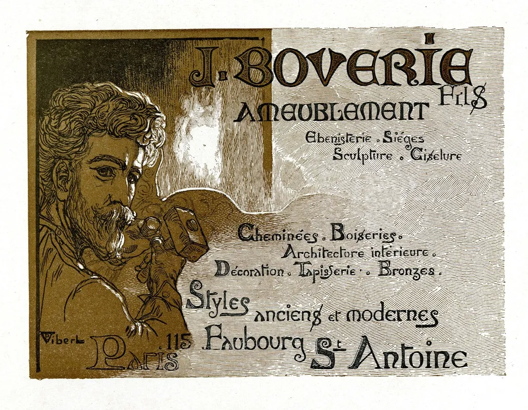 Ameublement Wall Art by B. Vibert - High-Resolution Digital Print