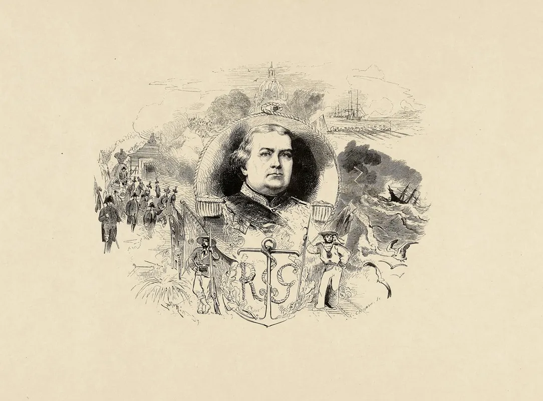 Amiral Rigault De Genouilly Wall Art by Edmond Morin - High-Resolution Digital Print