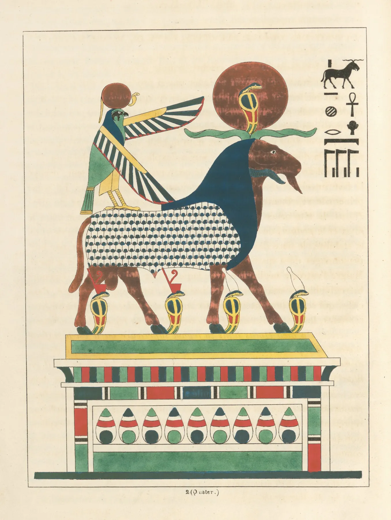 Amon Ra Amon Lesprit Des Quatre Elements Lame Du Monde Materiel Wall Art by Léon-Jean-Joseph Dubois - High-Resolution Digital Print