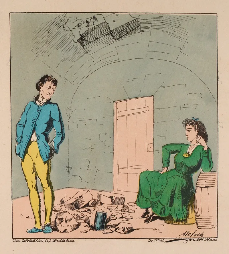 Amour Conjugal 2 Wall Art by Moloch (Alphonse Hector Colomb) - High-Resolution Digital Print