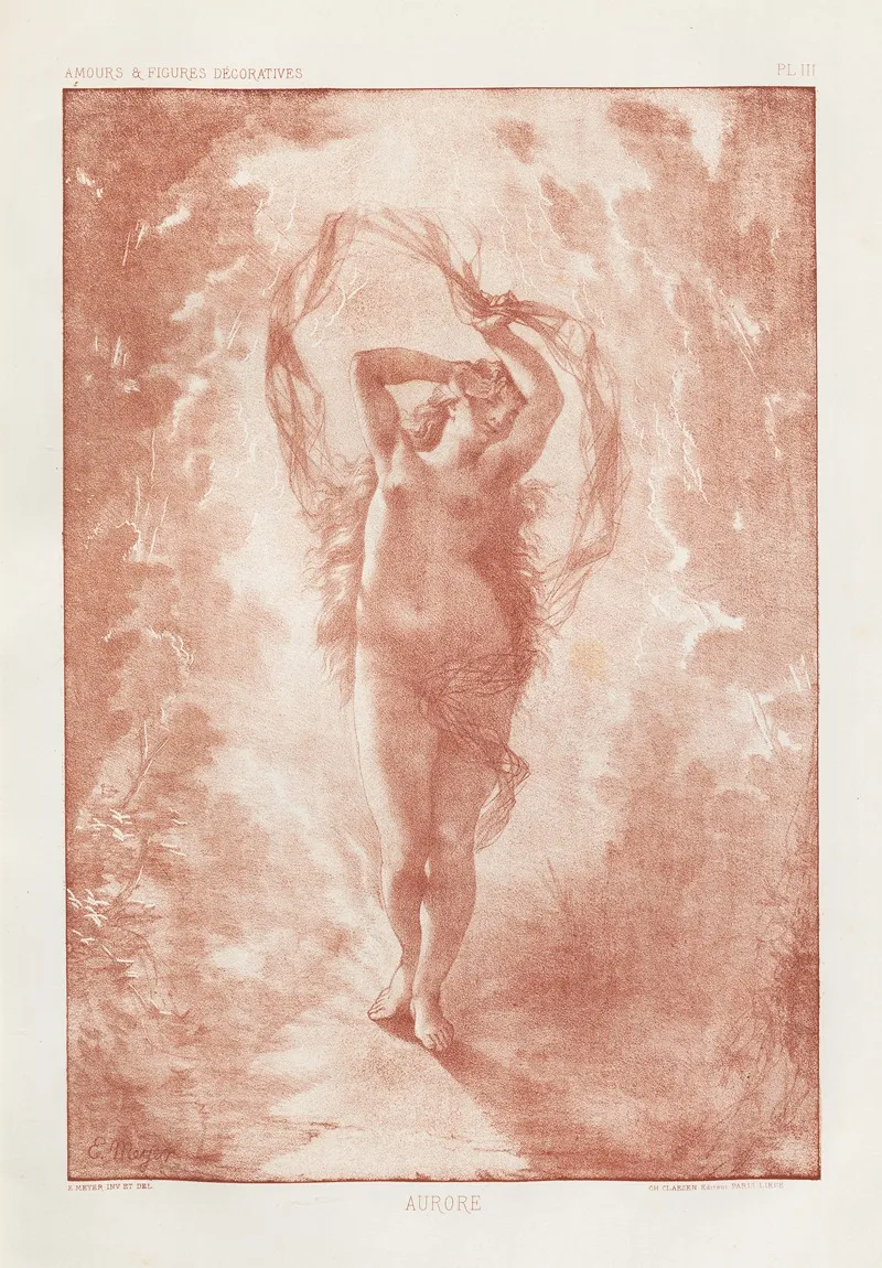 Amours Et Figures Decoratives Arts Industriels Pl 04 Wall Art by E. Meyer - High-Resolution Digital Print