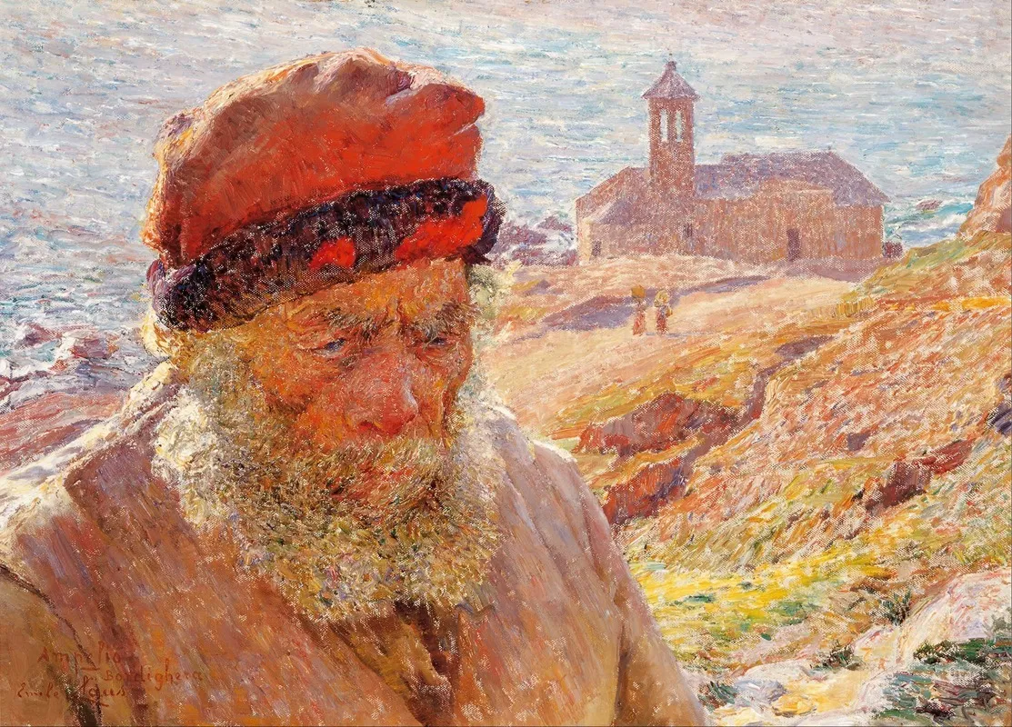 Ampelio Old Fisherman Of Bordighera