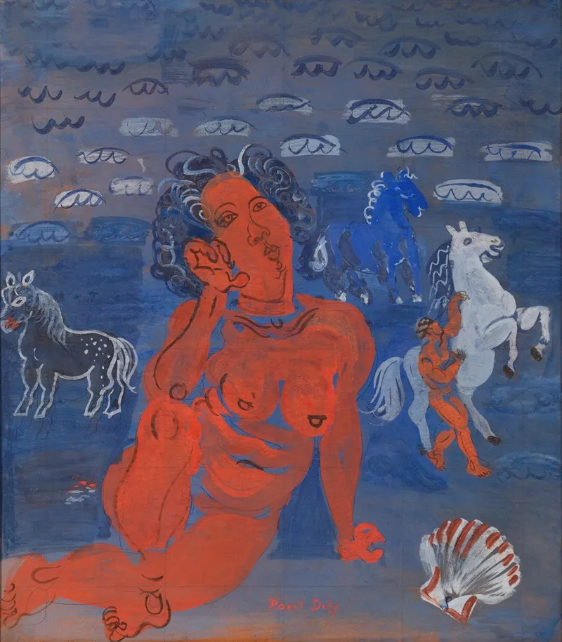 Amphitrite Et Chevaux Marins Wall Art by Raoul Dufy - High-Resolution Digital Print