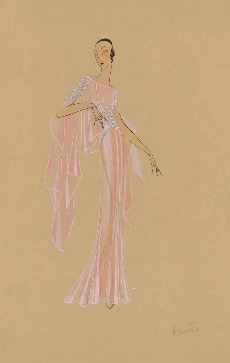 Amphitryon 38 Lcmene Robe Rose Wall Art by Jeanne Lanvin - High-Resolution Digital Print