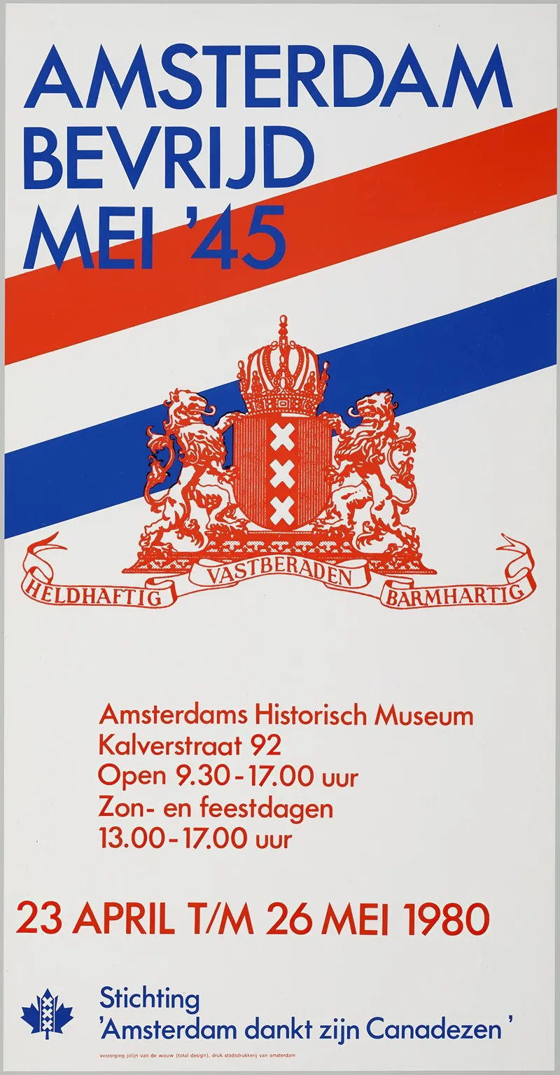 Amsterdam Bevrijd Mei 45 Wall Art by Jolijn van de Wouw - High-Resolution Digital Print
