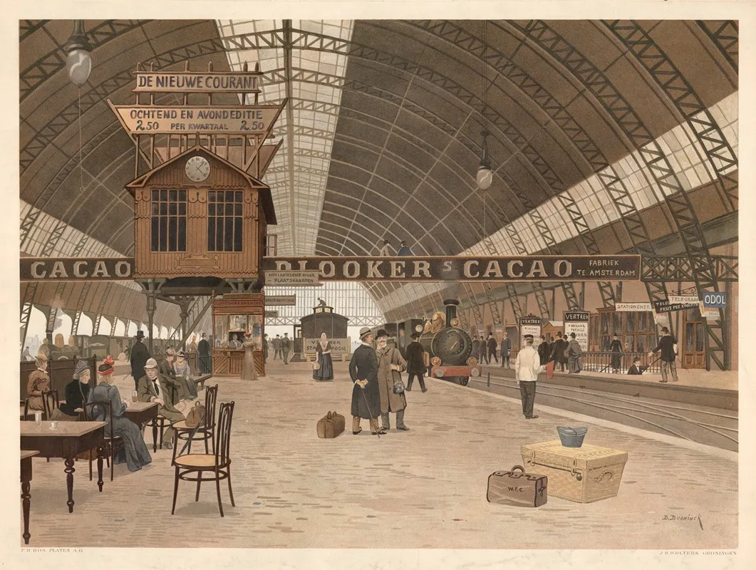 Amsterdam Central Station Wall Art by Bernardus Bueninck - High-Resolution Digital Print
