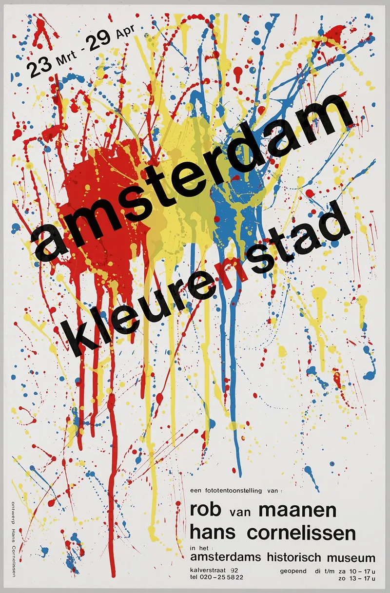 Amsterdam Kleurenstad Wall Art by Hans Cornelissen - High-Resolution Digital Print