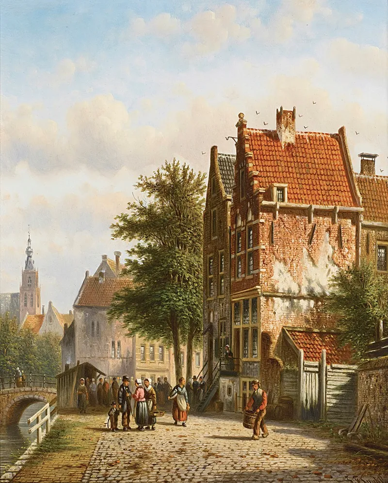 Amsterdam Wall Art by Johannes Franciscus Spohler - High-Resolution Digital Print
