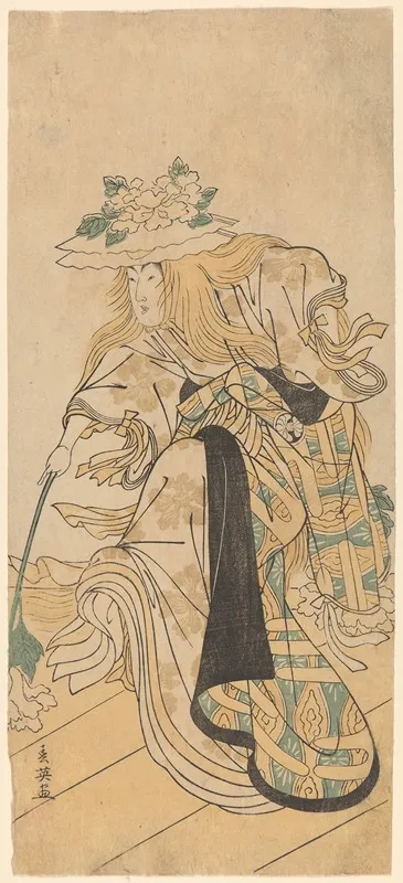 An Actor Segawa Kikijuro As Yechigo Gishi Dancer