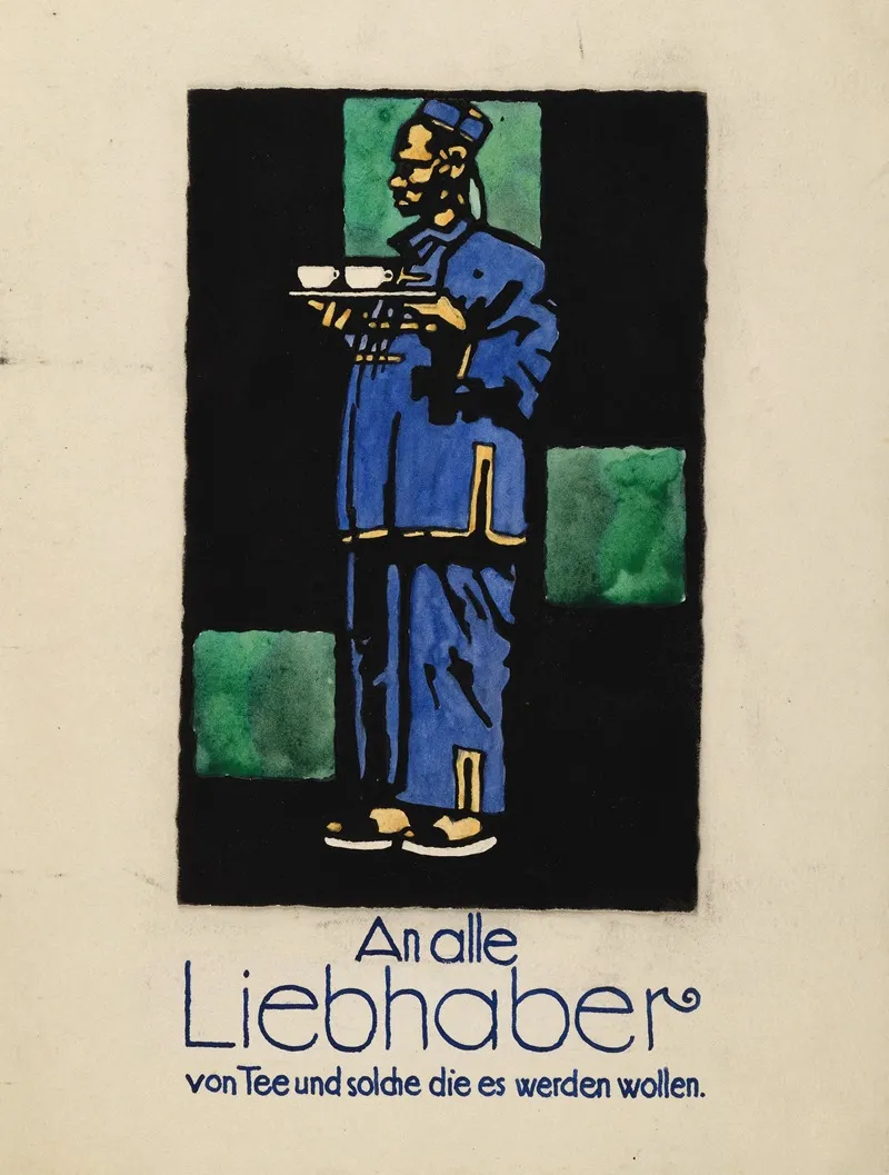 An Alle Liebhaber Von Tee Und Solche Die Es Werden Wollen Wall Art by Ludwig Hohlwein - High-Resolution Digital Print