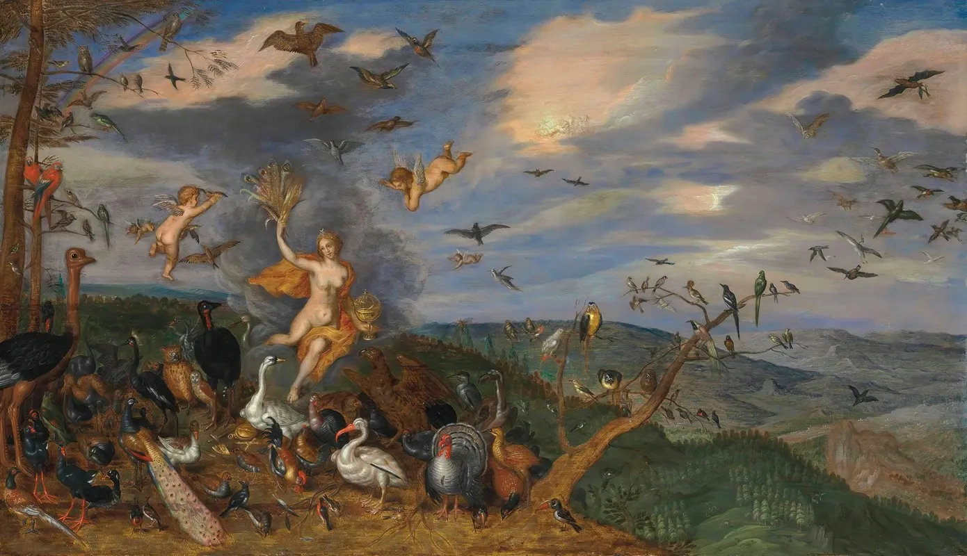 An Allegory Of Air 2 Wall Art by Studio of Jan Breughel I - High-Resolution Digital Print