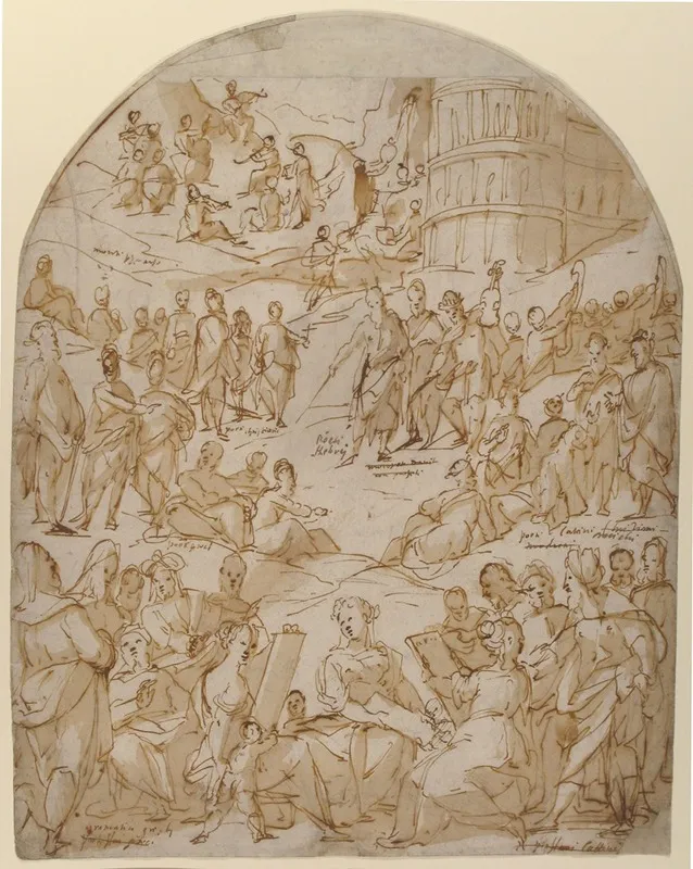 An Allegory Of Learning Wall Art by Parrasio Micheli - High-Resolution Digital Print