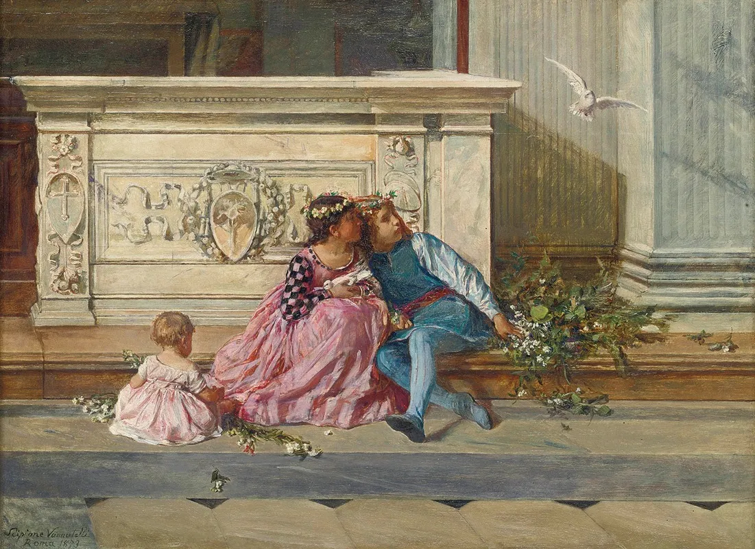 An Allegory Of Peace Wall Art by Scipione Vannutelli - High-Resolution Digital Print