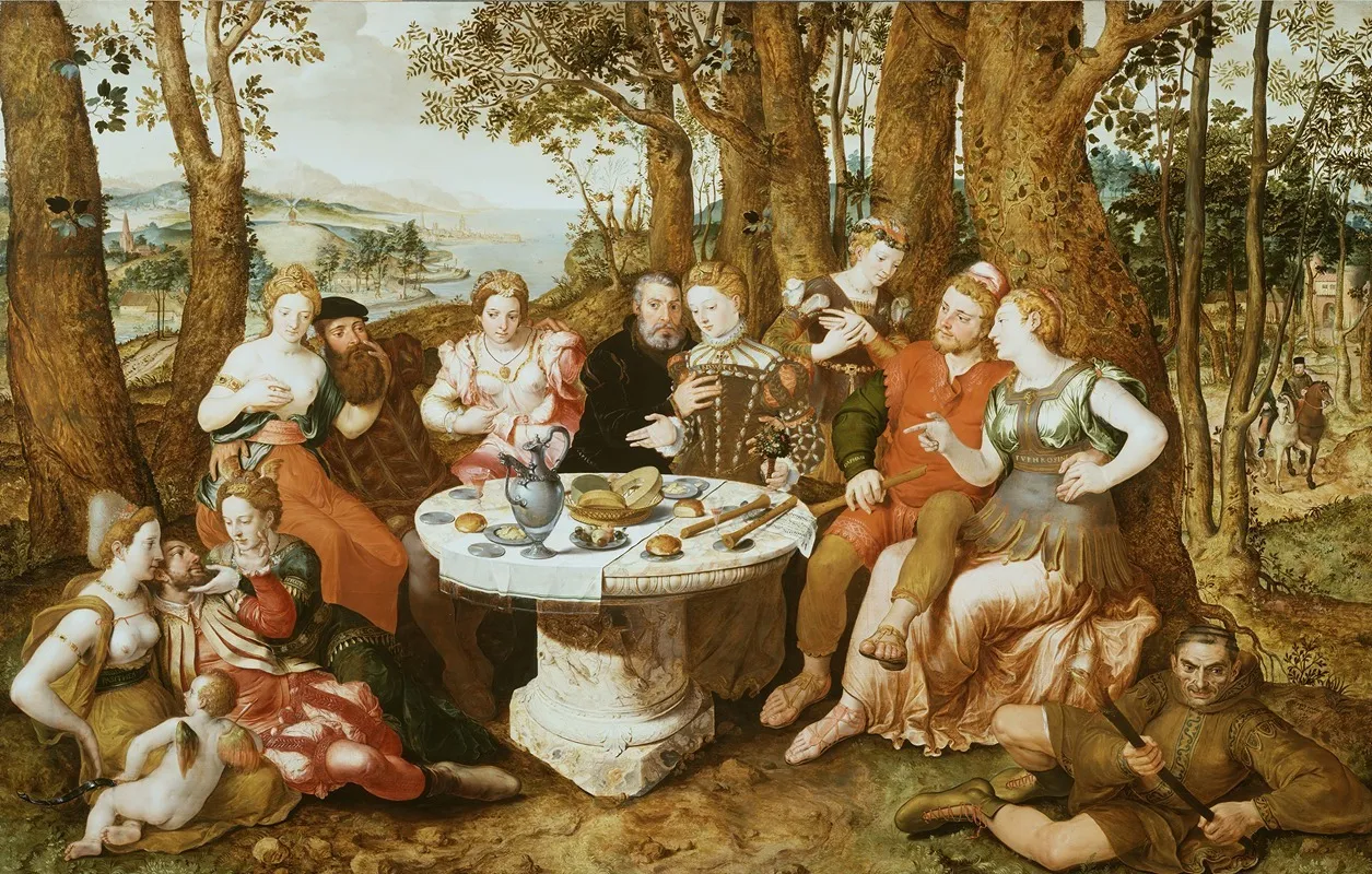 An Allegory Of True Love Wall Art by Pieter Pourbus - High-Resolution Digital Print