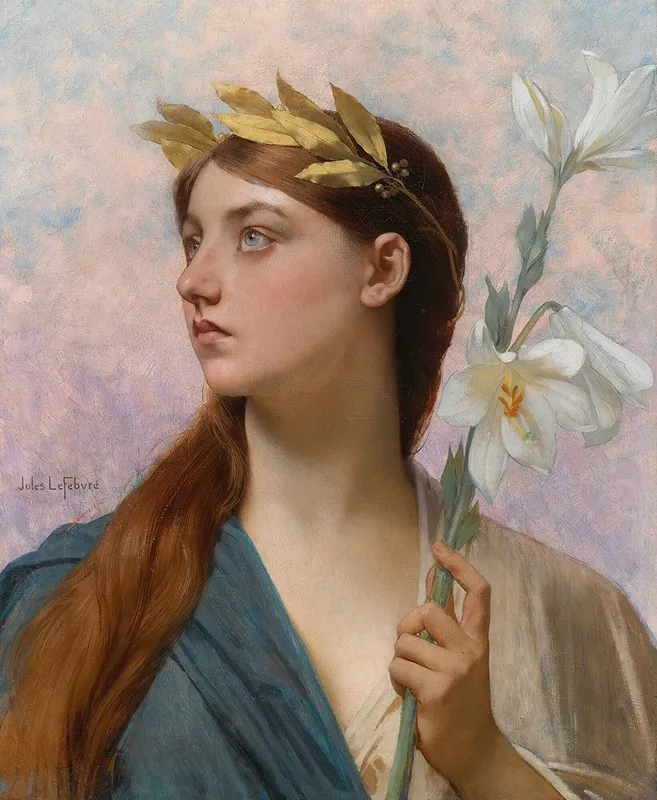 An Allegory Of Victory Wall Art by Jules Joseph Lefebvre - High-Resolution Digital Print