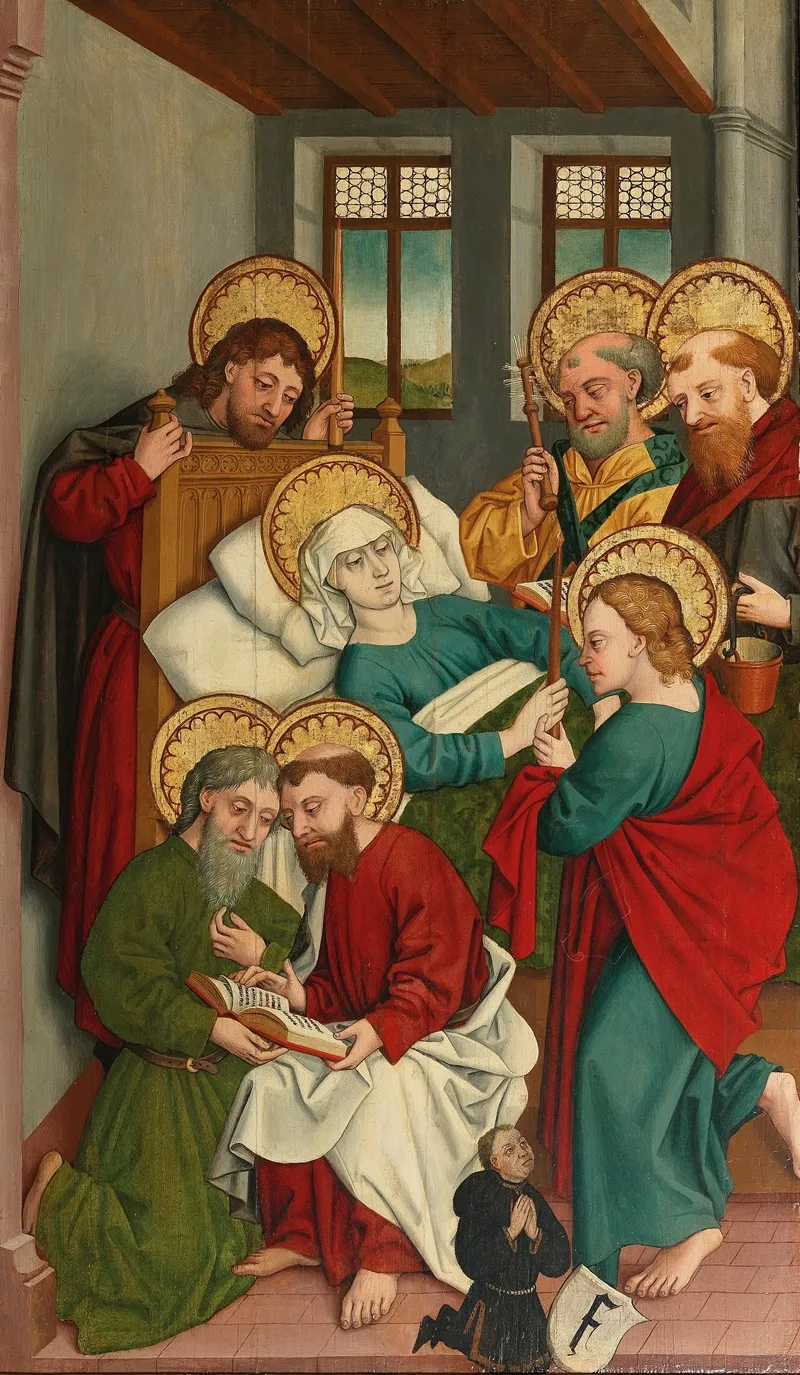 An Altarwing With The Death Of The Virgin Wall Art by Hans Murer - High-Resolution Digital Print