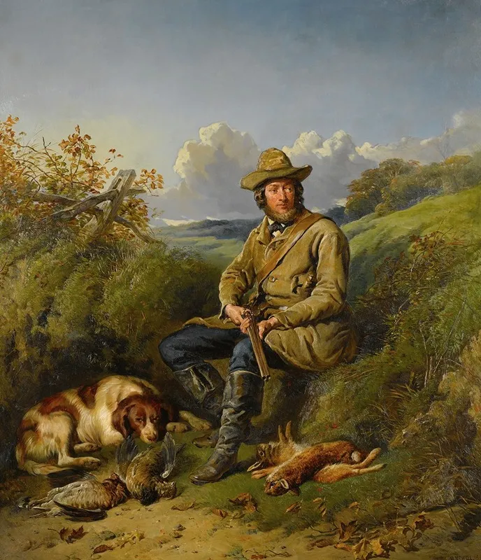 An American Sportsman Wall Art by Hugh Newell - High-Resolution Digital Print