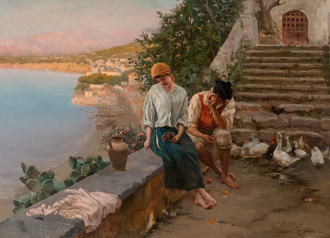 An Amorous Interlude Wall Art by Fabio Cipolla - High-Resolution Digital Print