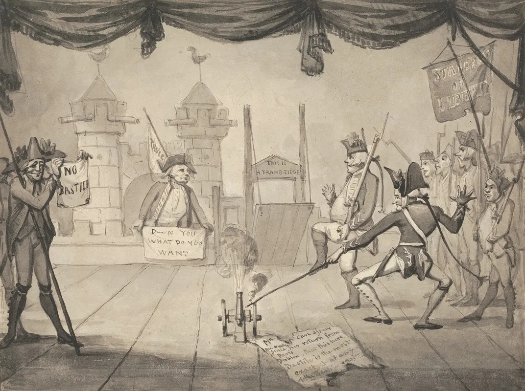 An Ampitheatrical Version Of The Fall Of Bastille Wall Art by Samuel Collings - High-Resolution Digital Print